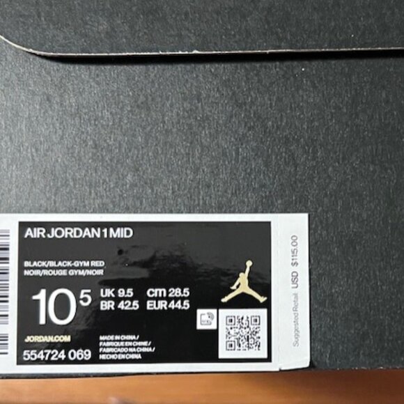 Nike Air Jordan 1 Mid 554724-069  NWT main image 4